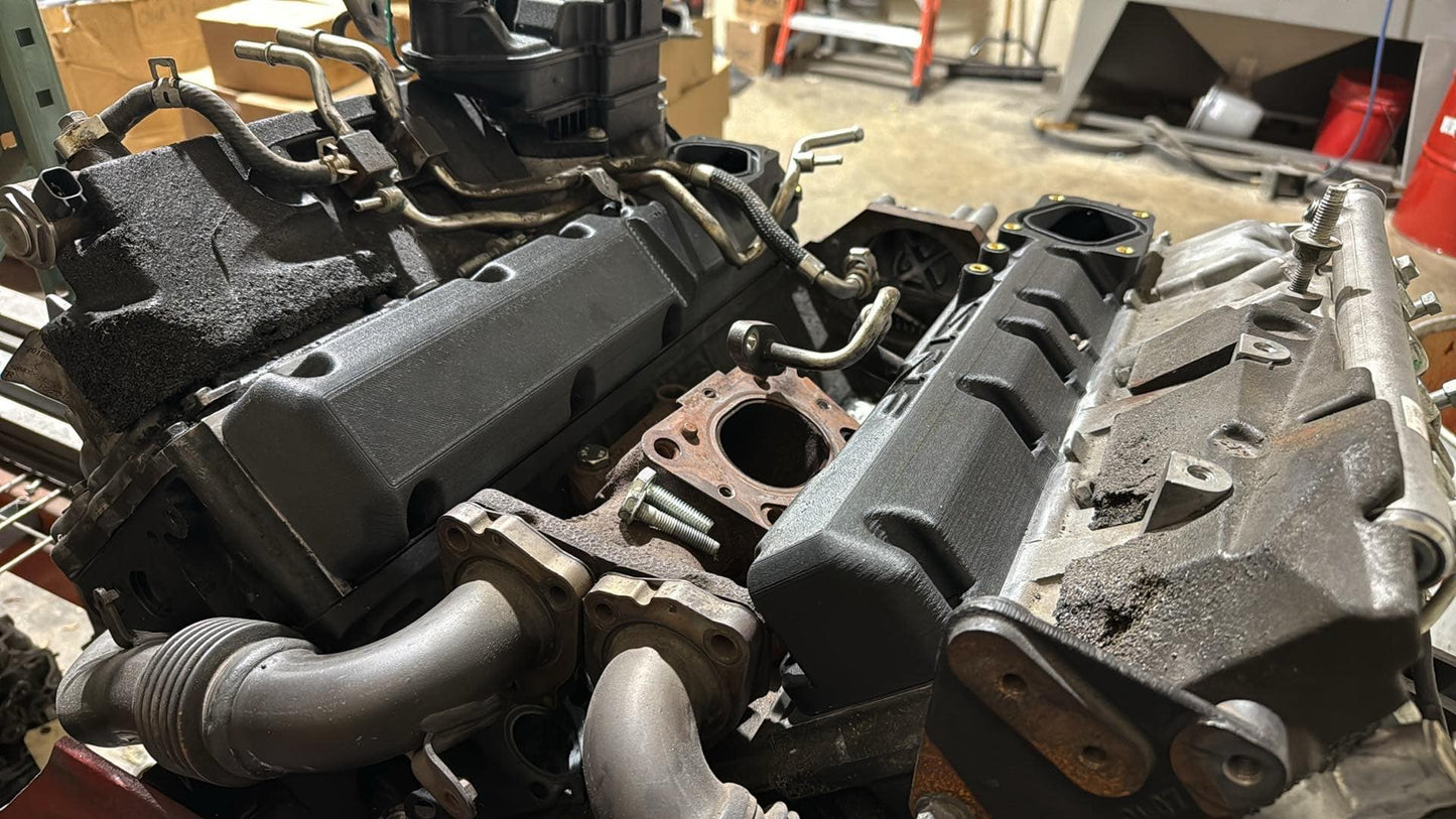 Billet L5P intake plenums with injectable spray bar!