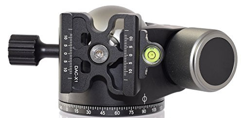Desmond DLOW-55 55mm Low Profile Ball Head Arca/RRS Compatible w Pan Lock for Tripod