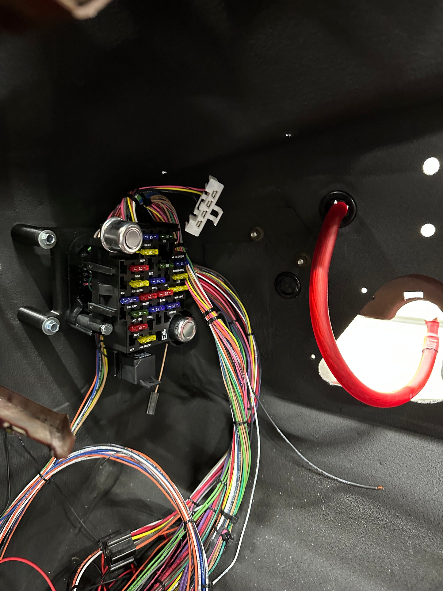 73-88 Chevy fuse box relocation bracket