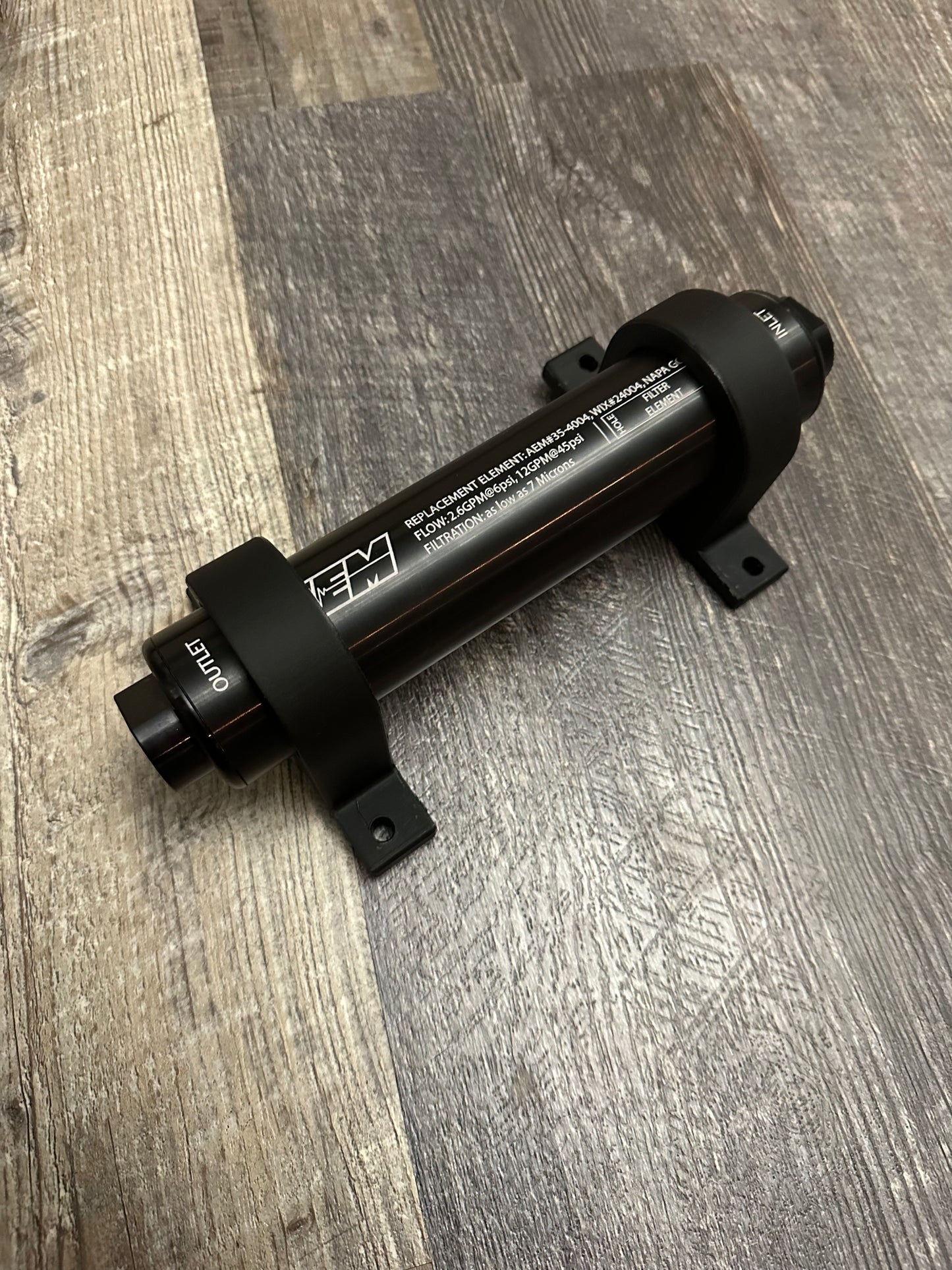 Fuel filter mounting brackets