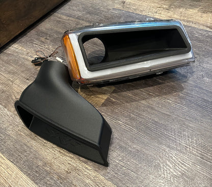 2003–2006 Silverado “Cateye” LED Headlight Turbo Air Inlet – 4” Air Inlet