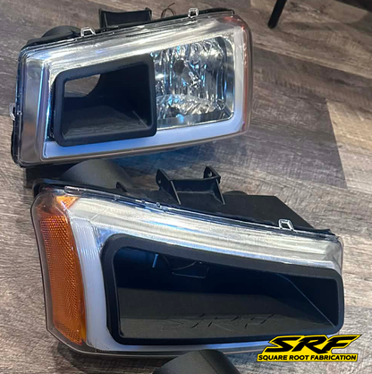 2003–2006 Silverado “Cateye” LED Headlight Turbo Air Inlet Scoop