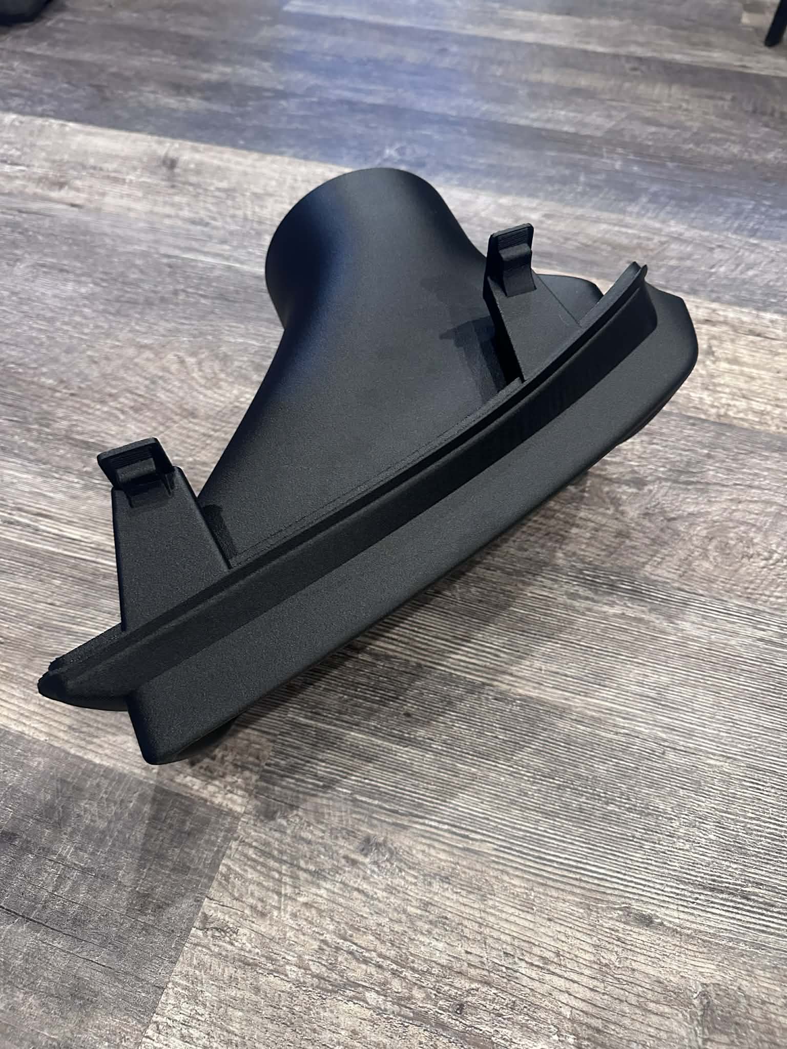 Chevy Silverado Cateye headlight air inlet designed to feed air to a turbo setup